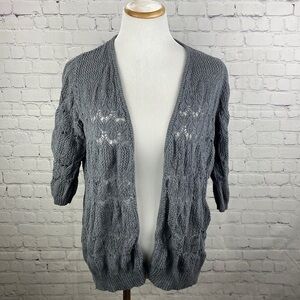 Sonoma gray knit cardigan 1x‎